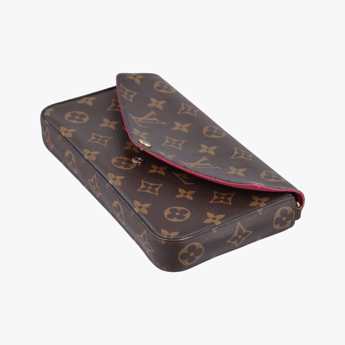 Pre-owned Louis Vuitton Pochette Felicie Brown Monogram Canvas M61276 shoulderbag | stylenewstar