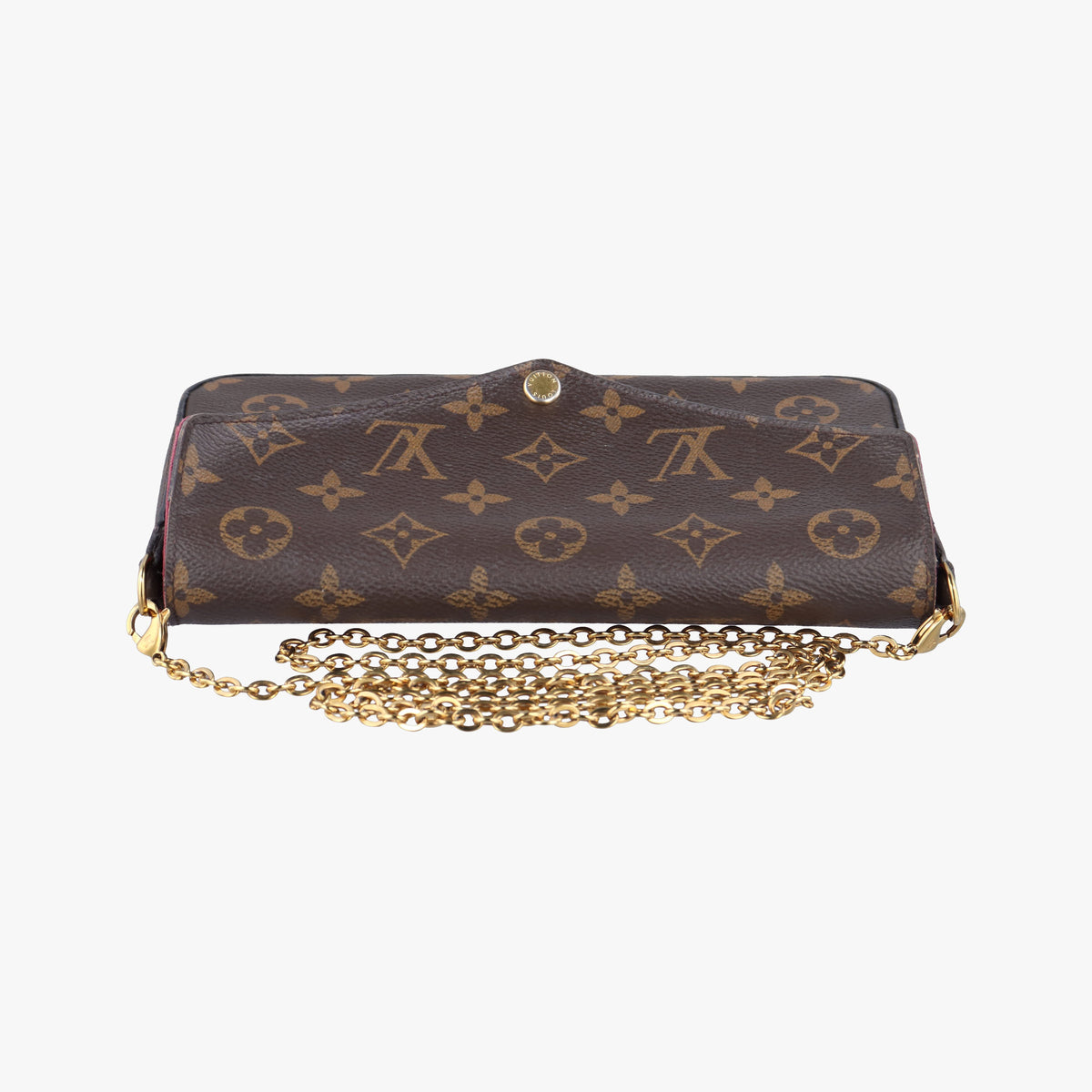 Pre-owned Louis Vuitton Pochette Felicie Brown Monogram Canvas M61276 shoulderbag | stylenewstar