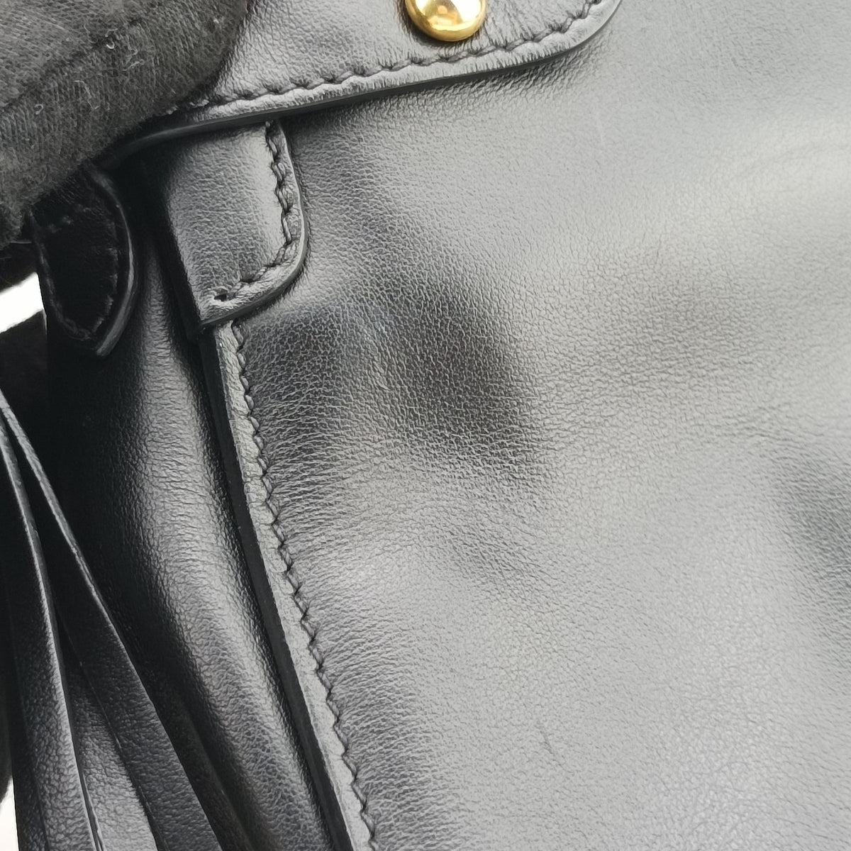 Pre-owned Prada City Corsaire Burgundy Fur x Calfskin  shoulderbag | stylenewstar
