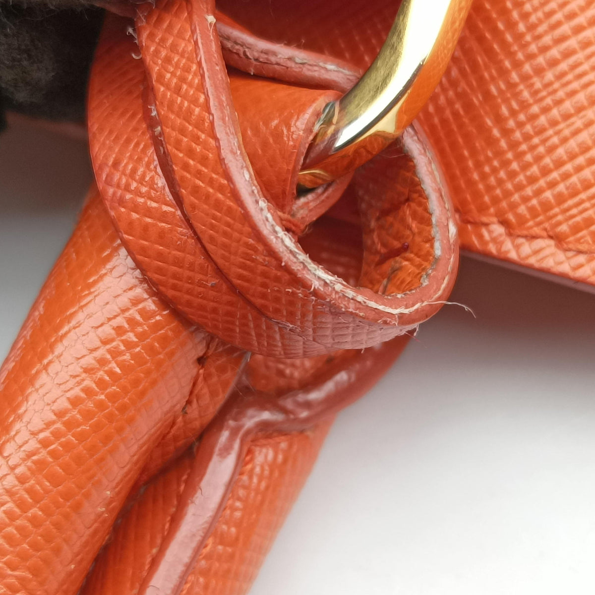 Secondhand Prada Galleria Orange SAFFIANO Leather BN1844 handbag | stylenewstar