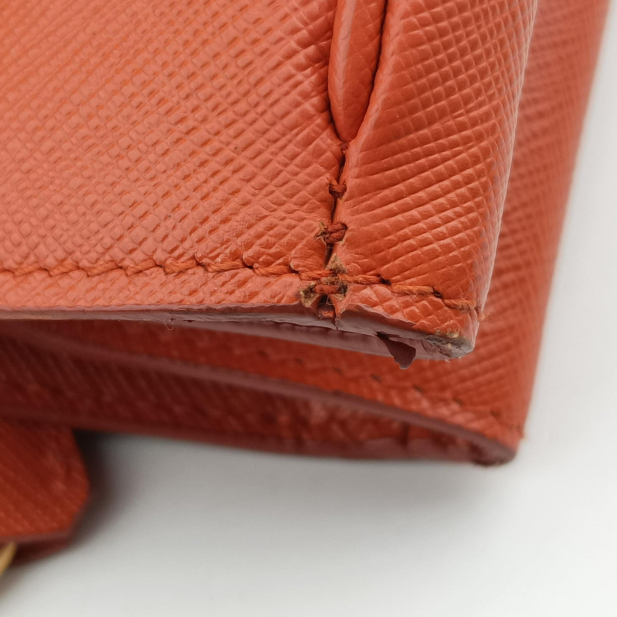 Secondhand Prada Galleria Orange SAFFIANO Leather BN1844 handbag | stylenewstar