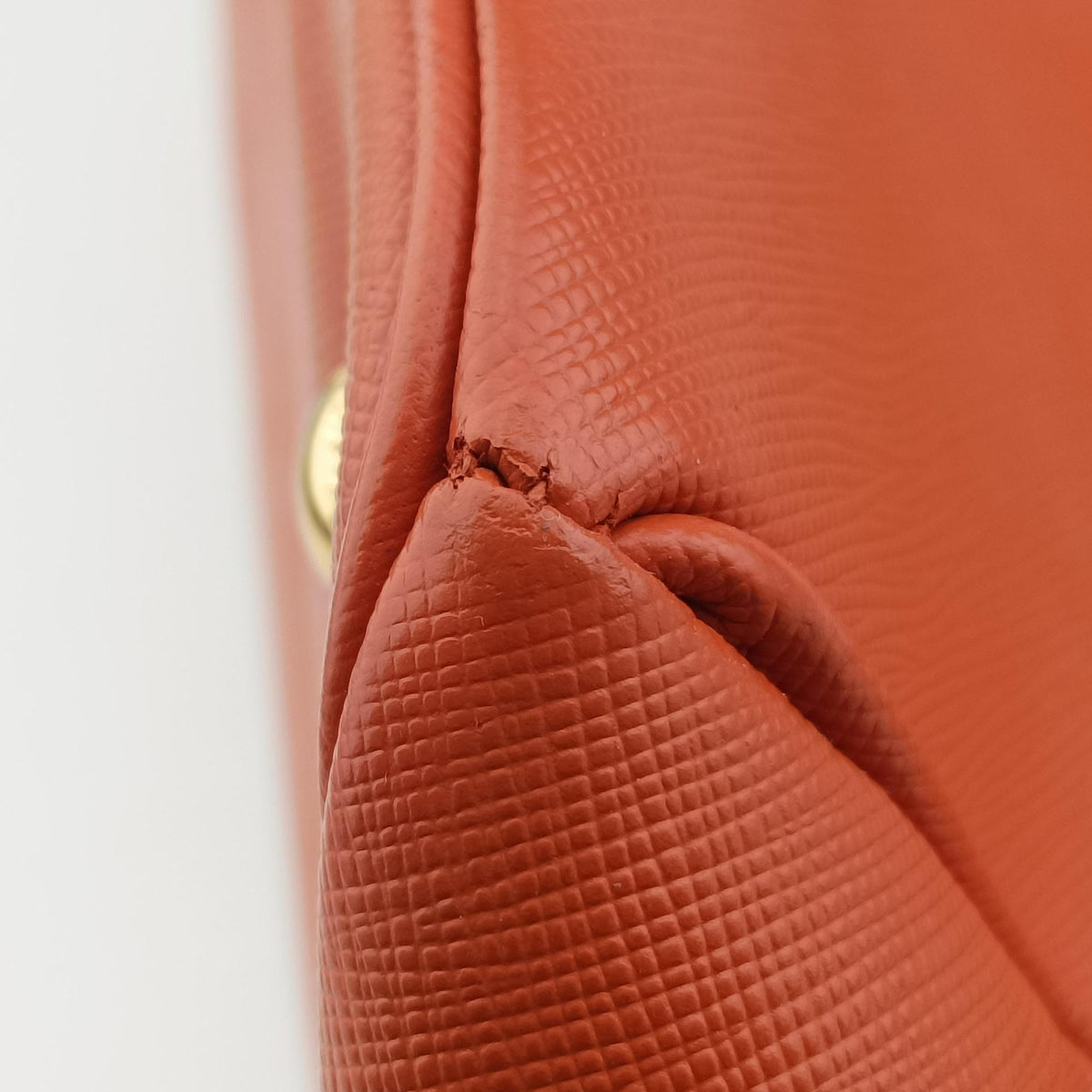 Secondhand Prada Galleria Orange SAFFIANO Leather BN1844 handbag | stylenewstar