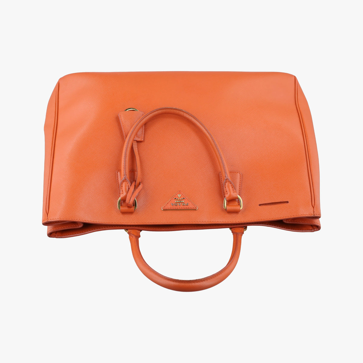 Secondhand Prada Galleria Orange SAFFIANO Leather BN1844 handbag | stylenewstar