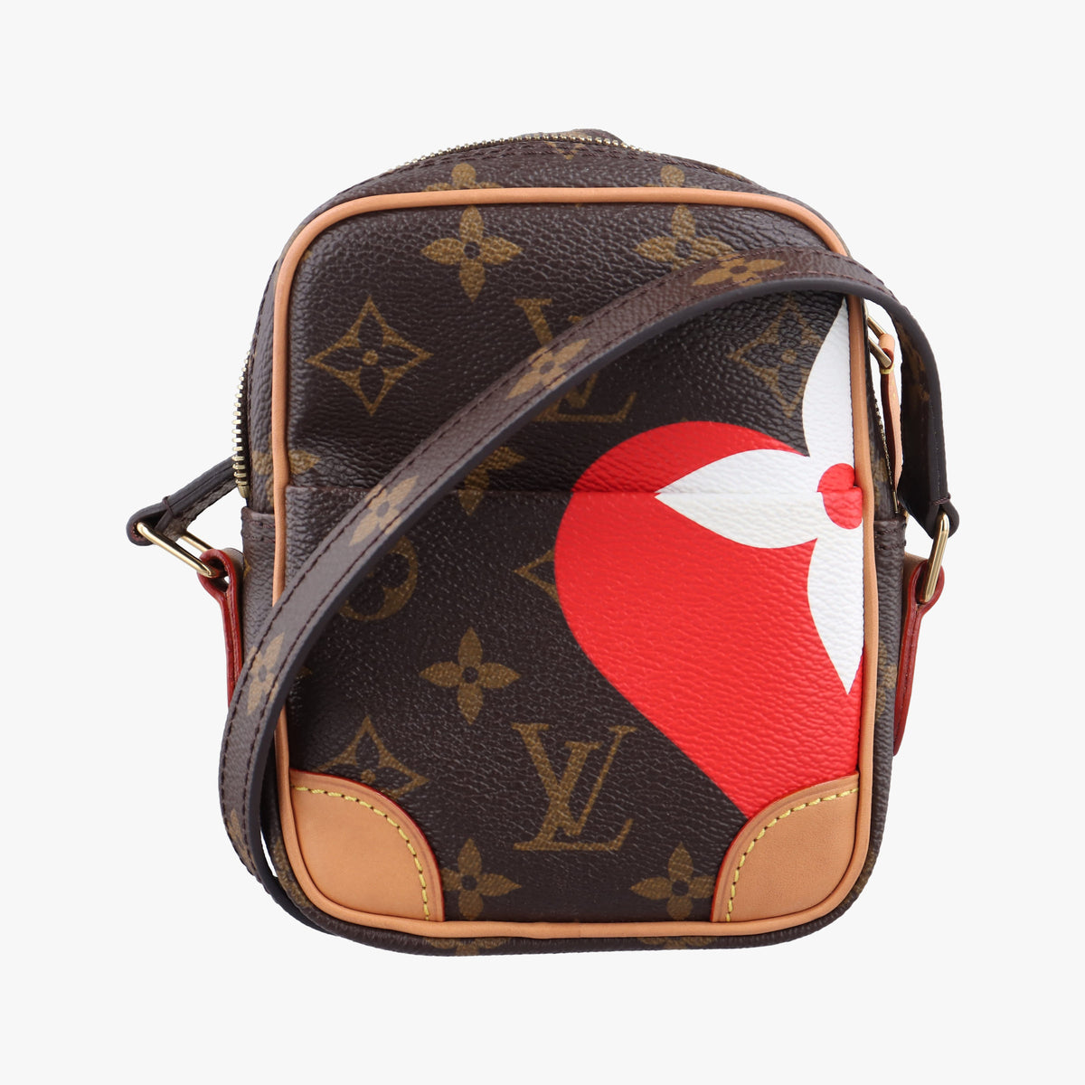 Pre-owned Louis Vuitton Game on Heart Paname Set brown×multi Monogram Canvas M57450 shoulderbag | stylenewstar