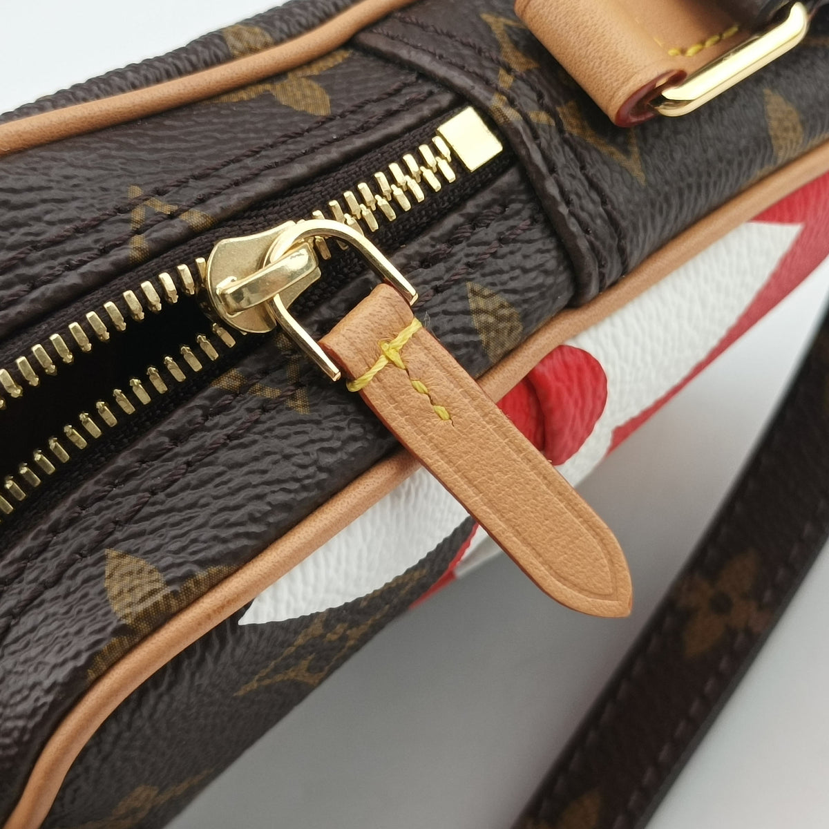 Pre-owned Louis Vuitton Game on Heart Paname Set brown×multi Monogram Canvas M57450 shoulderbag | stylenewstar