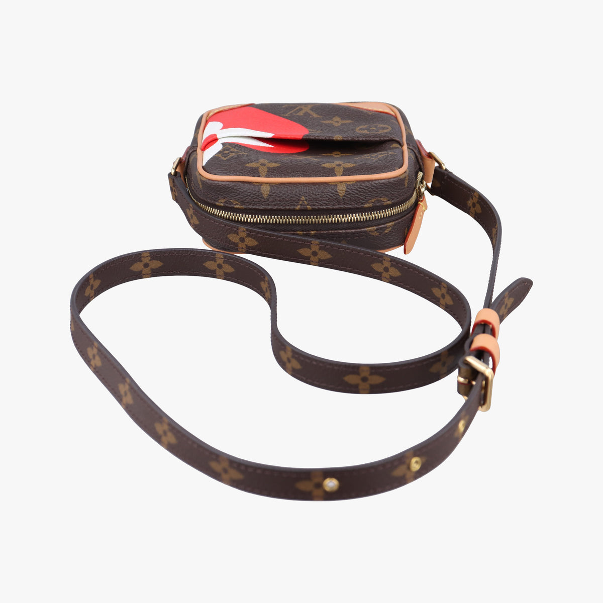 Pre-owned Louis Vuitton Game on Heart Paname Set brown×multi Monogram Canvas M57450 shoulderbag | stylenewstar