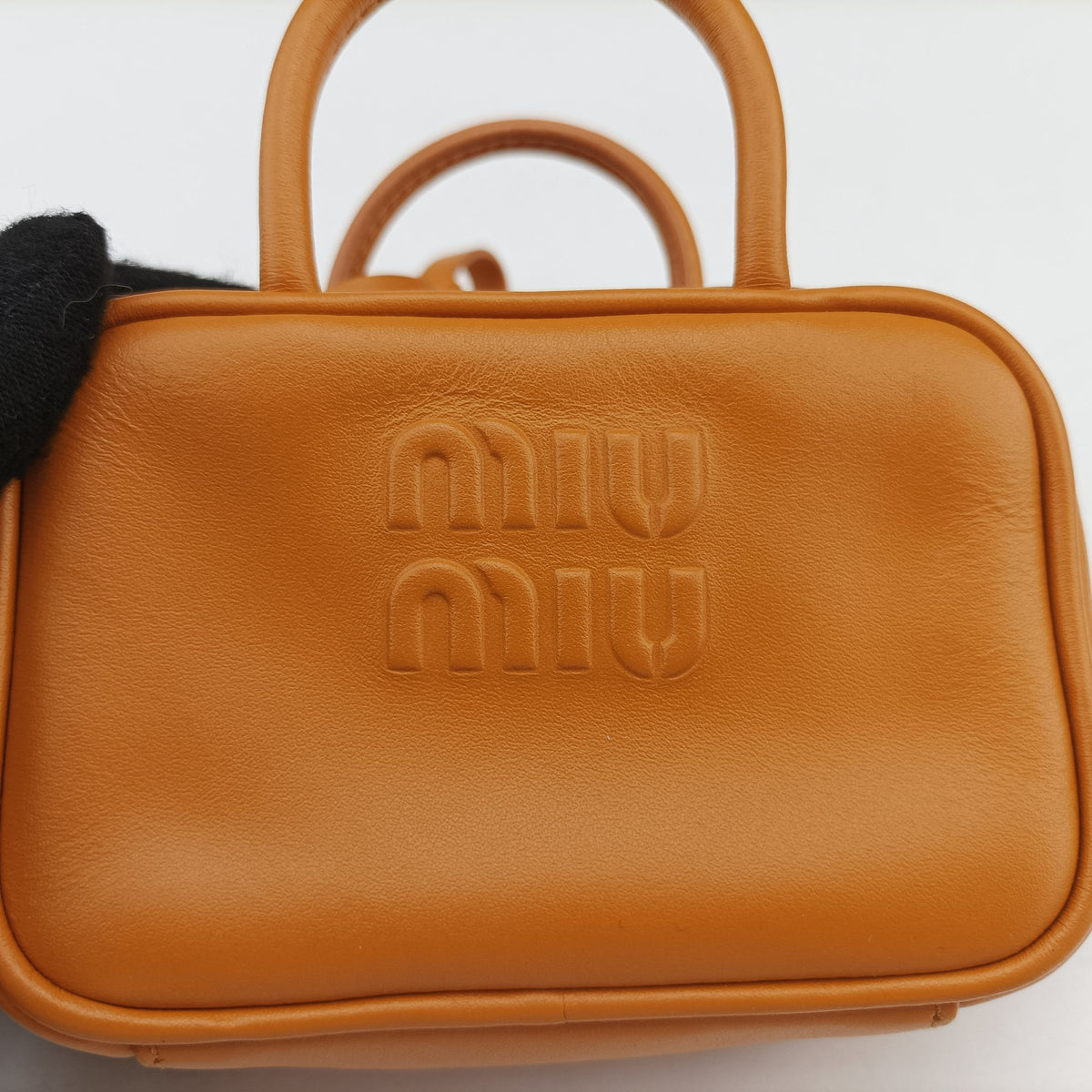 Pre-owned Miu Miu Beau Micro Yellow Leather  shoulderbag | stylenewstar