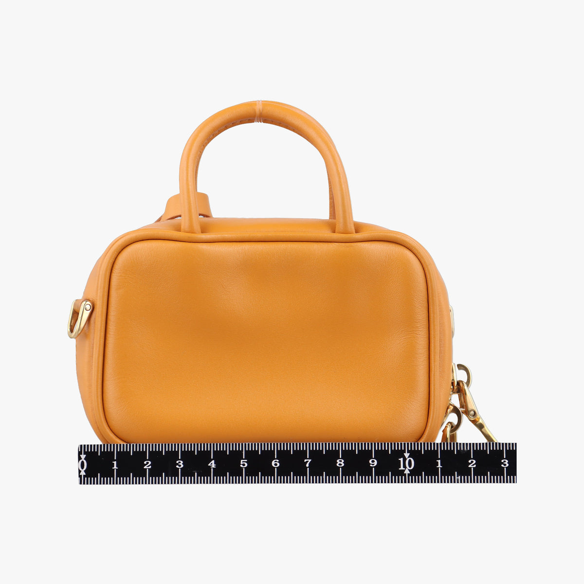 Pre-owned Miu Miu Beau Micro Yellow Leather  shoulderbag | stylenewstar