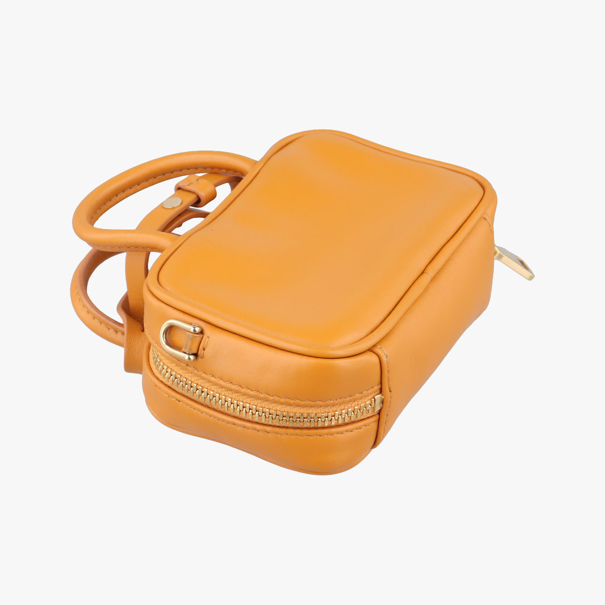 Pre-owned Miu Miu Beau Micro Yellow Leather  shoulderbag | stylenewstar