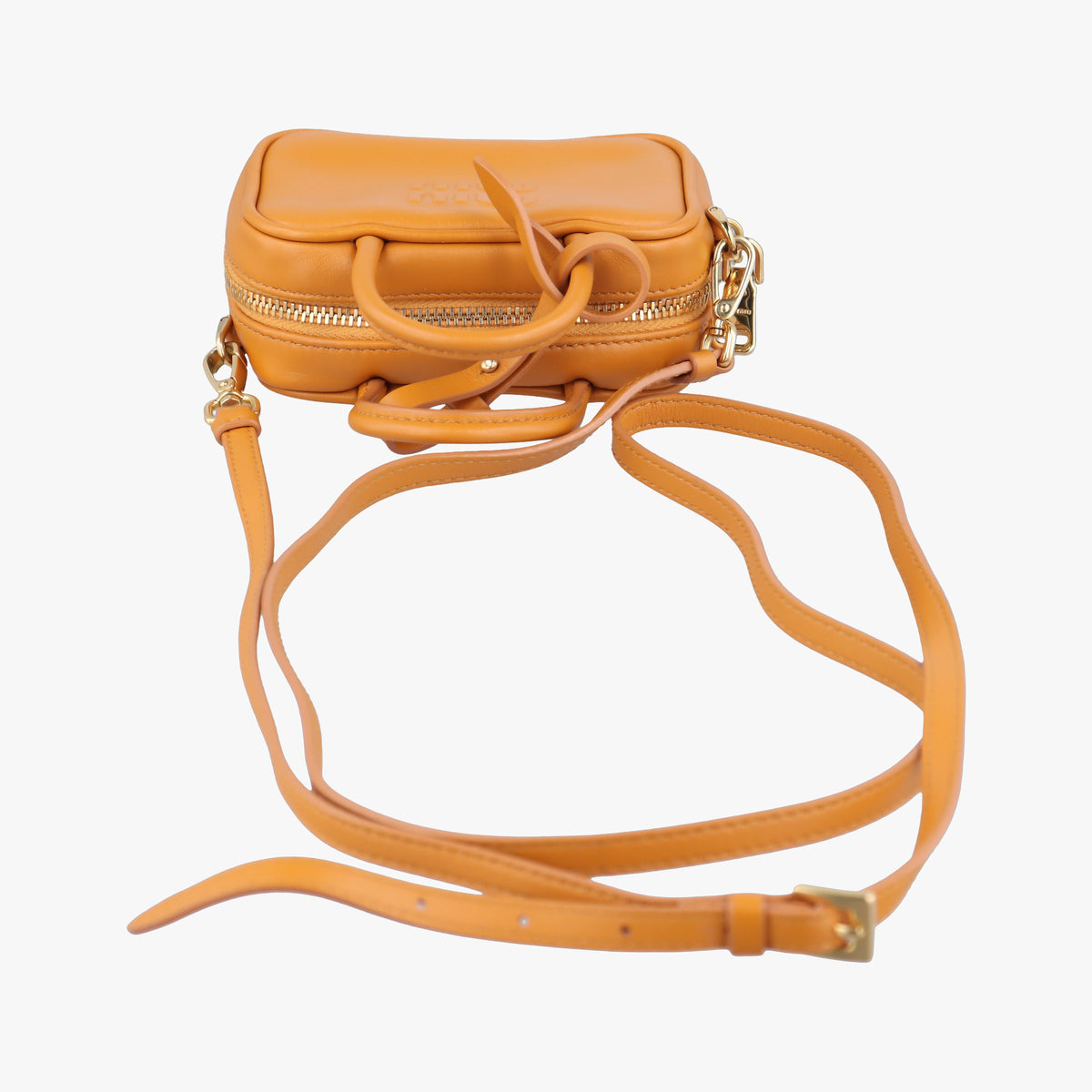 Pre-owned Miu Miu Beau Micro Yellow Leather  shoulderbag | stylenewstar