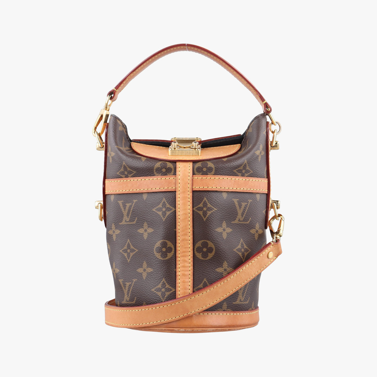 Pre-owned Louis Vuitton DUFFLE brown Monogram Canvas M43587 shoulderbag | stylenewstar