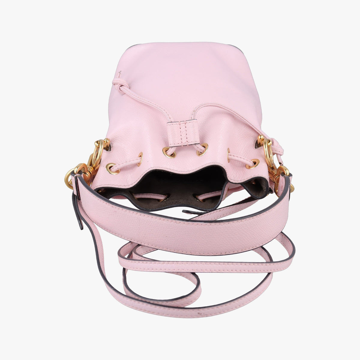Secondhand Fendi Mon Tresor Mini Bucket Pink Leather 8BS010 shoulderbag | stylenewstar