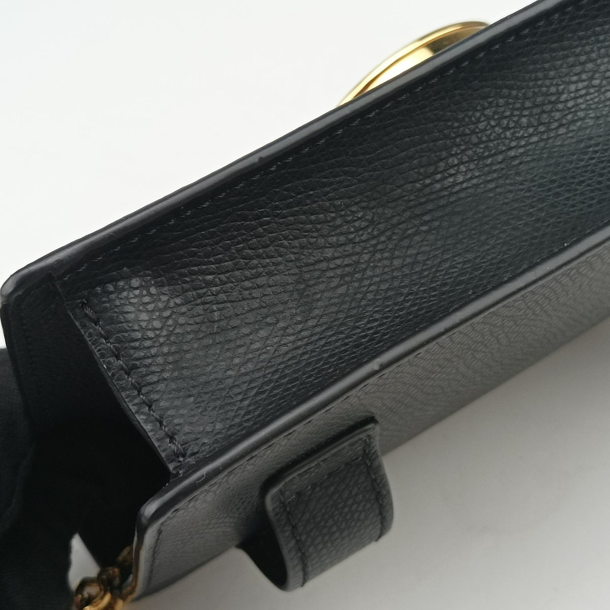 Pre-owned Fendi F is Black Leather 8BM005 shoulderbag | stylenewstar