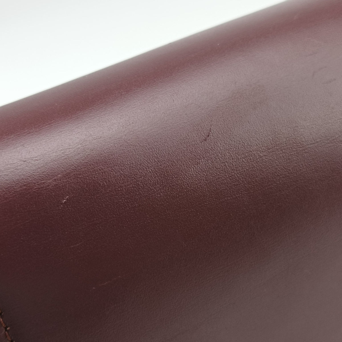 Pre-owned Celine Classic Box Burgundy Leather  shoulderbag | stylenewstar