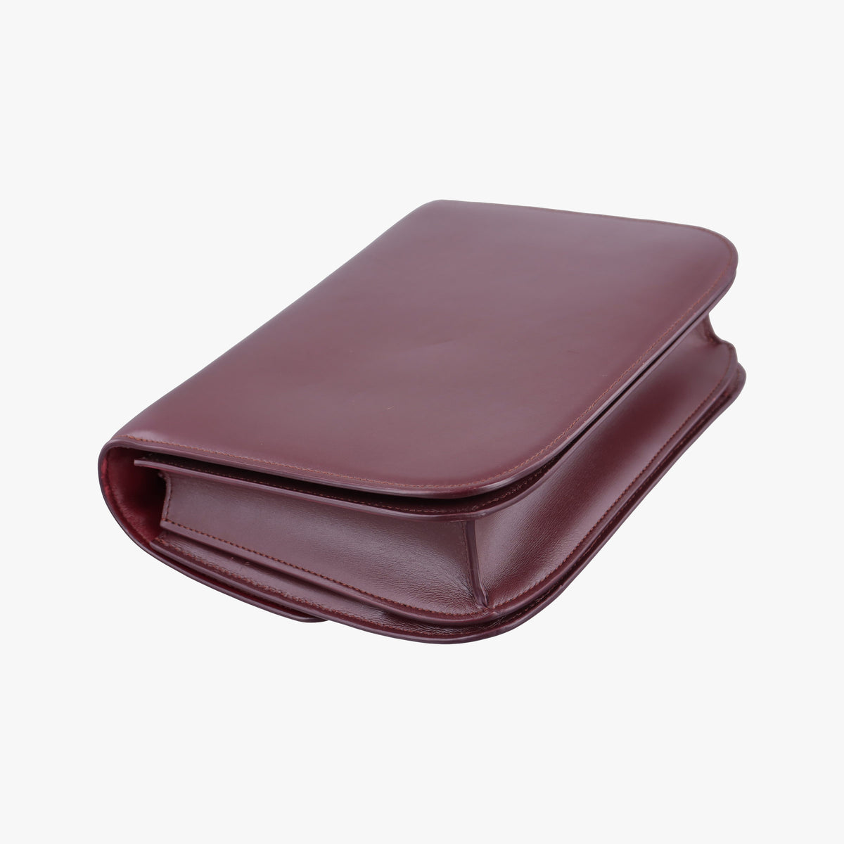 Pre-owned Celine Classic Box Burgundy Leather  shoulderbag | stylenewstar