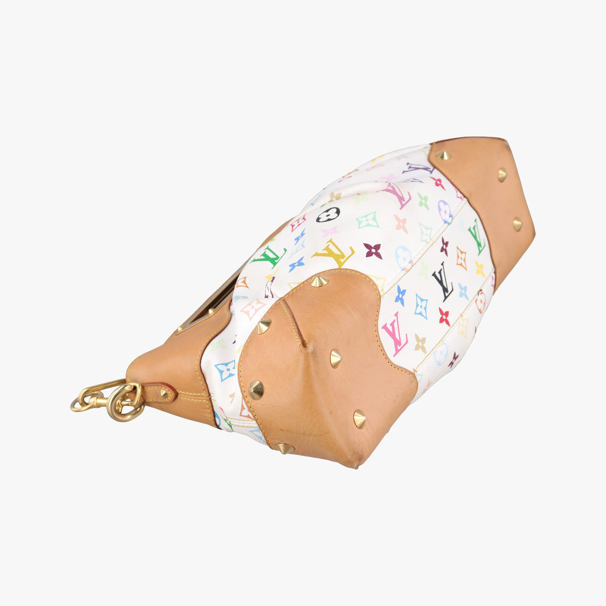 Secondhand Louis Vuitton JUDY MM white Monogram Multicolor M40255 shoulderbag | stylenewstar
