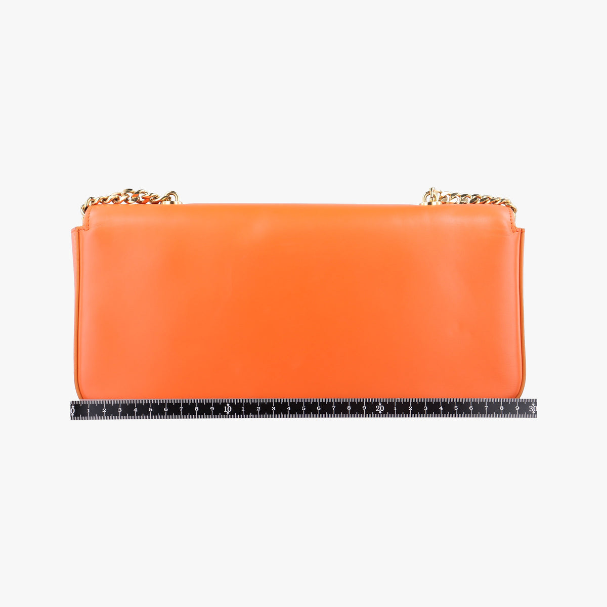 Secondhand Celine Chain Claude Triomphe Orange Leather  shoulderbag | stylenewstar