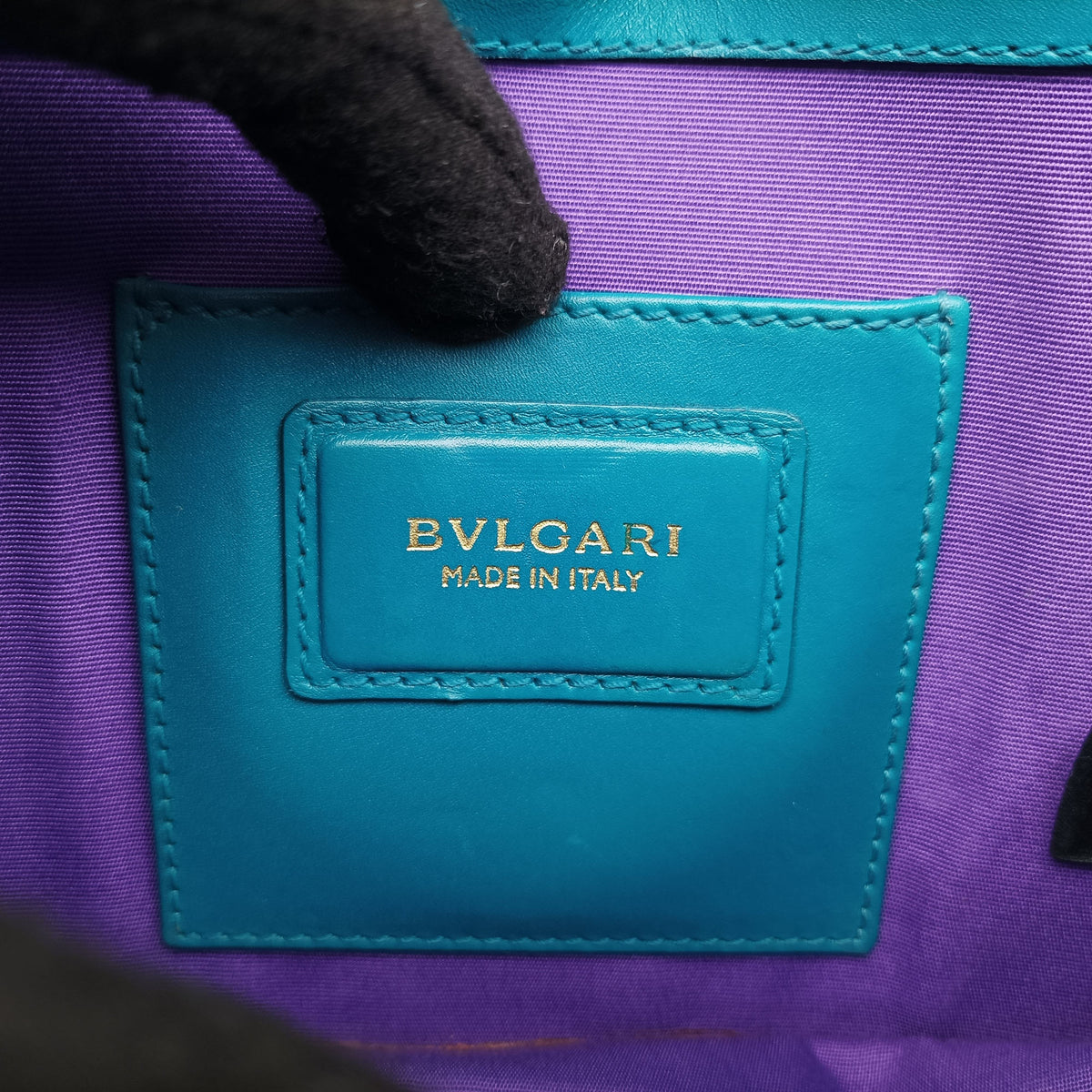 Vintage Bvlgari Serpenti Forever Blue leather  shoulderbag | stylenewstar