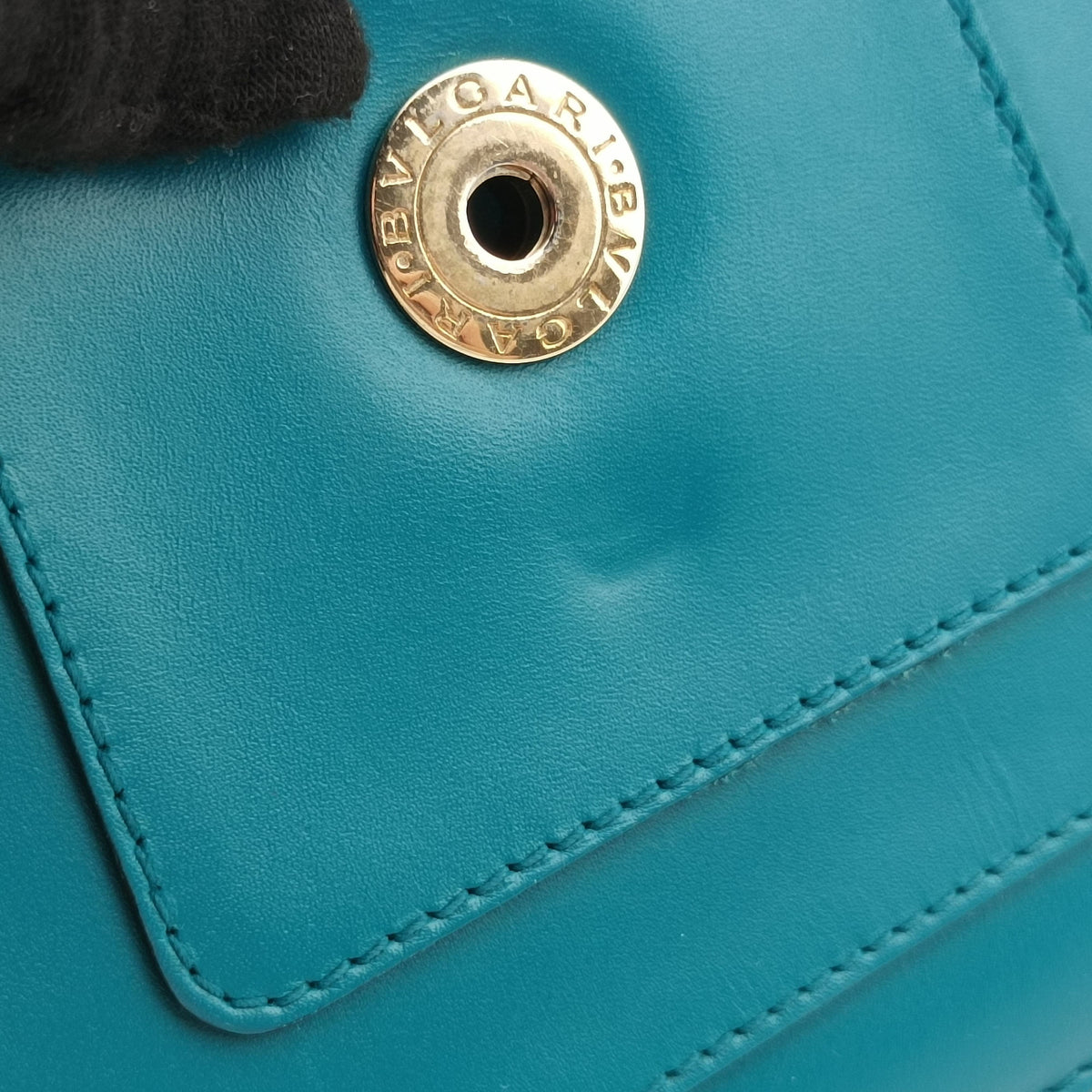 Vintage Bvlgari Serpenti Forever Blue leather  shoulderbag | stylenewstar