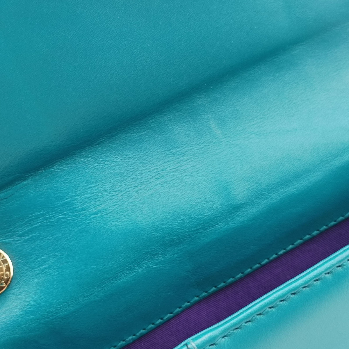 Vintage Bvlgari Serpenti Forever Blue leather  shoulderbag | stylenewstar