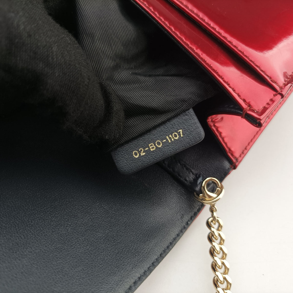 Pre-owned Christian Dior DIORAMA Red Enamel  shoulderbag | stylenewstar