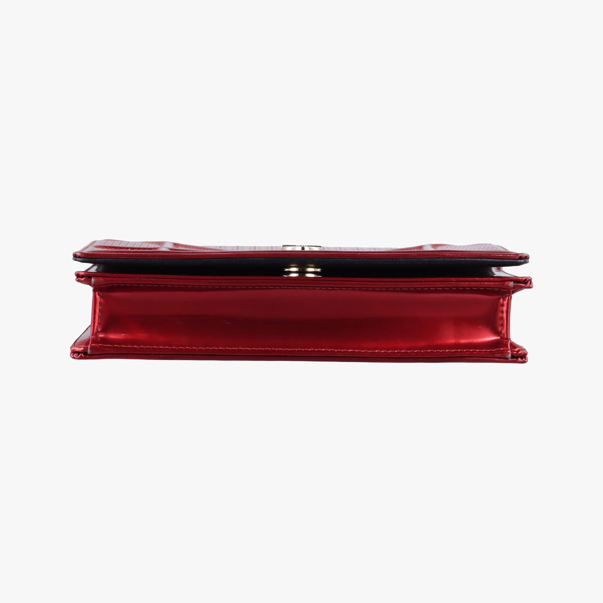 Pre-owned Christian Dior DIORAMA Red Enamel  shoulderbag | stylenewstar