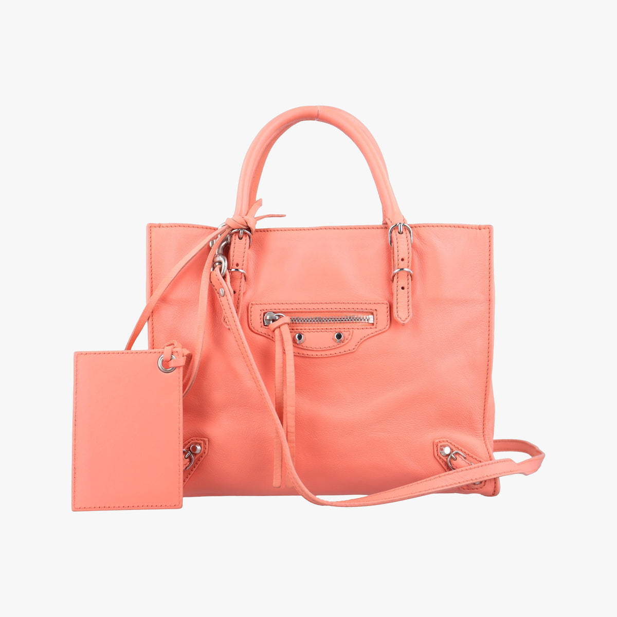 Pre-owned Balenciaga Papier A4 Orange Leather 370926 shoulderbag | stylenewstar