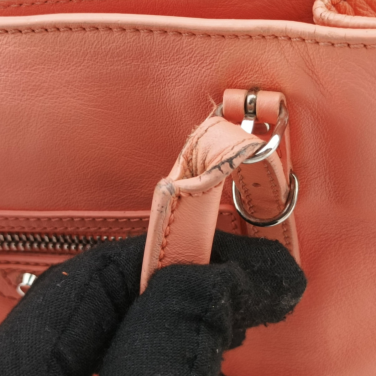 Pre-owned Balenciaga Papier A4 Orange Leather 370926 shoulderbag | stylenewstar