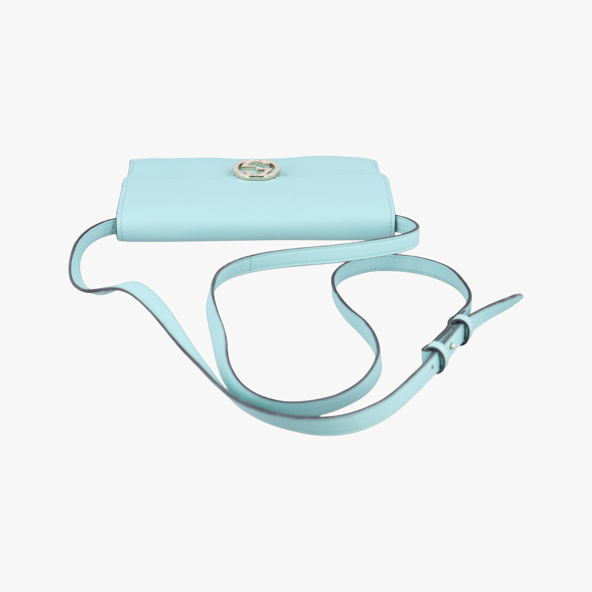 Secondhand Gucci Interlocking G Blue Leather 369664 shoulderbag | stylenewstar