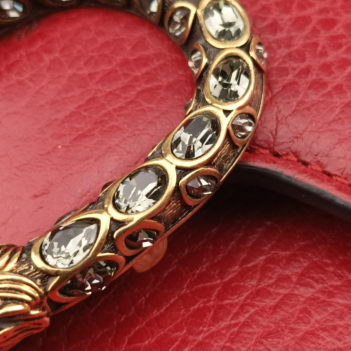 Pre-owned Gucci Dionysus Red Leather 401231 shoulderbag | stylenewstar