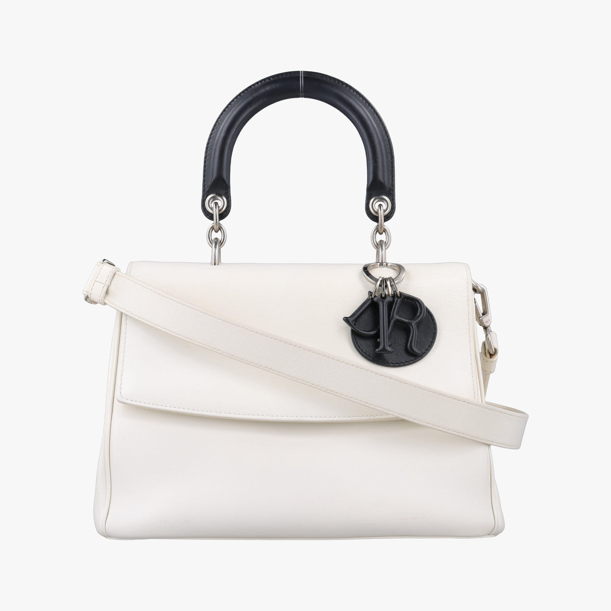 Secondhand Christian Dior Be Dior White Leather  shoulderbag | stylenewstar