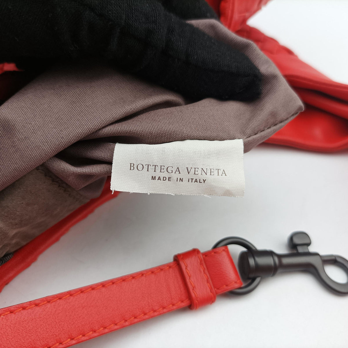 Pre-owned Bottega Veneta CAMPANA Intrecciato Orange lambskin  handbag | stylenewstar