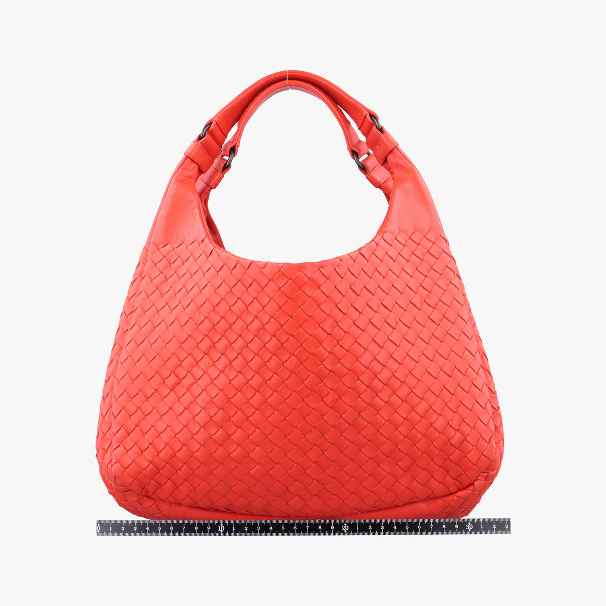 Pre-owned Bottega Veneta CAMPANA Intrecciato Orange lambskin  handbag | stylenewstar