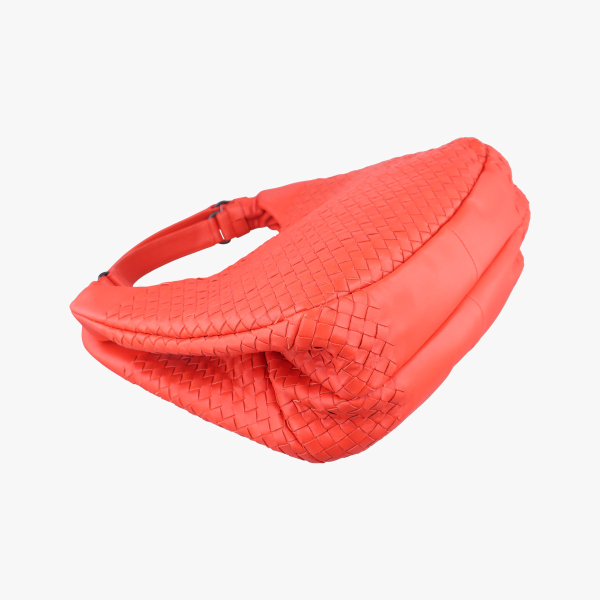 Pre-owned Bottega Veneta CAMPANA Intrecciato Orange lambskin  handbag | stylenewstar