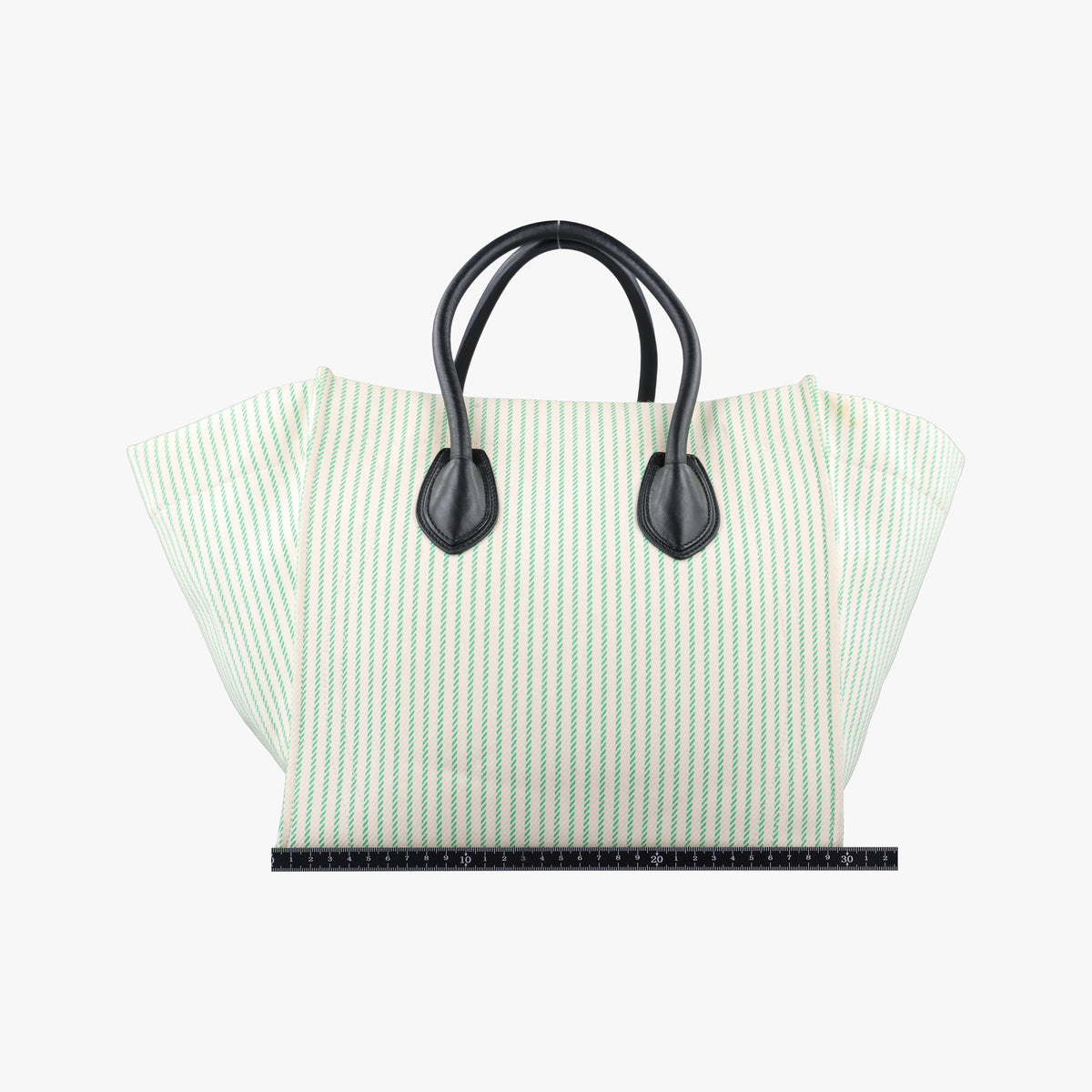 Pre-owned Celine Luggage Square Phantom ivory×Black Canvas×leather  handbag | stylenewstar