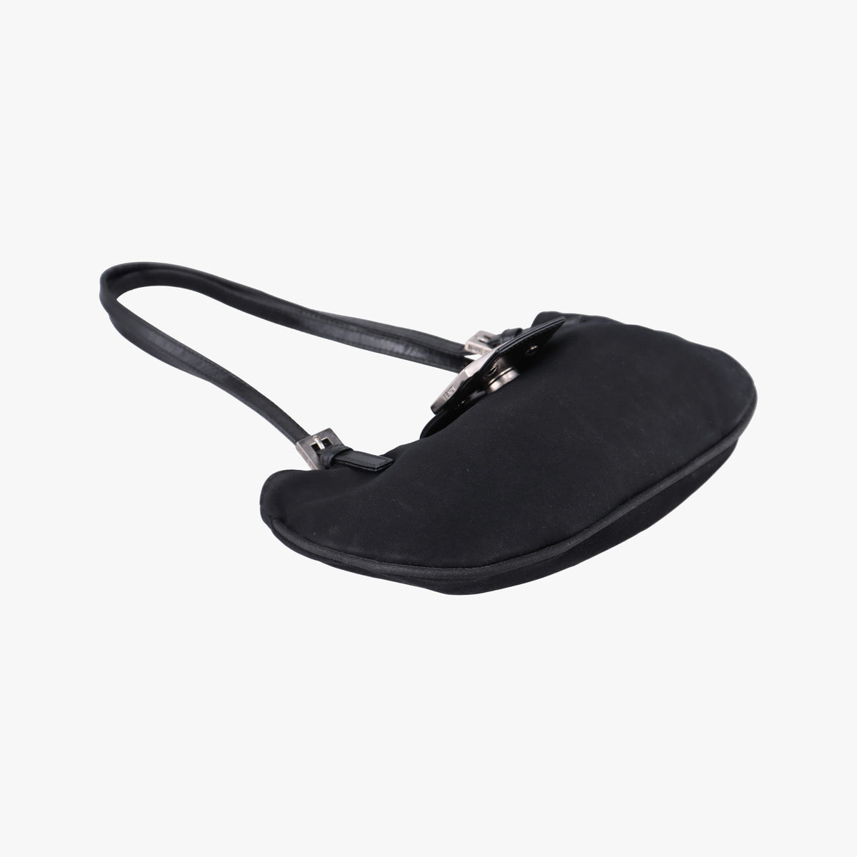 Vintage Fendi croissants Black cloth 26724 shoulderbag | stylenewstar