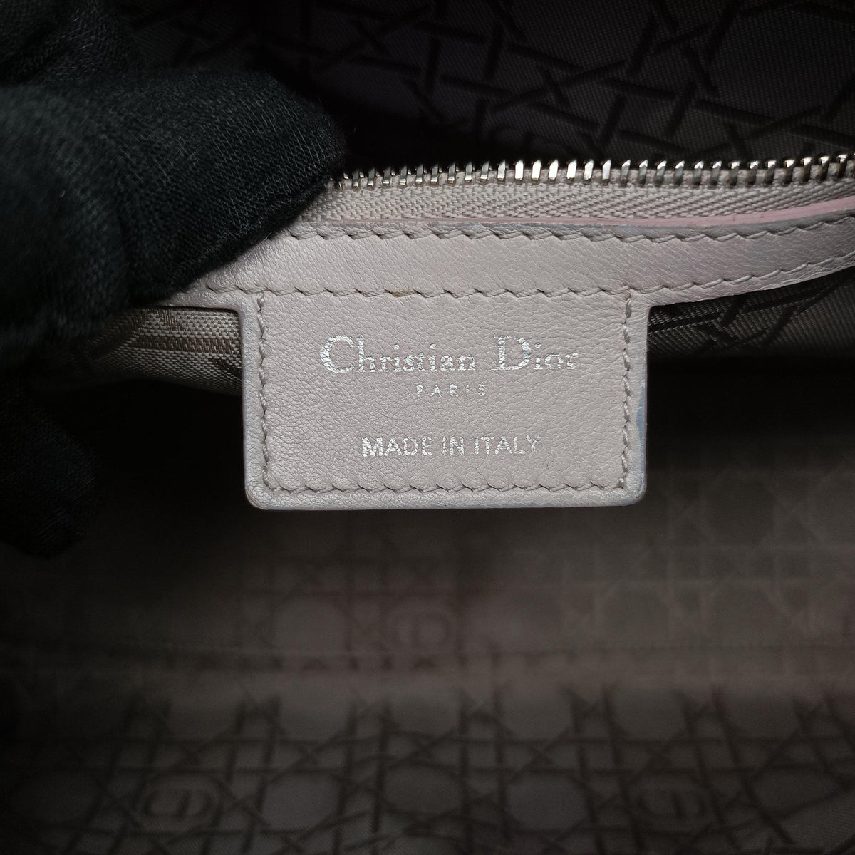 Vintage Christian Dior Lady Dior Grey lambskin  handbag | stylenewstar