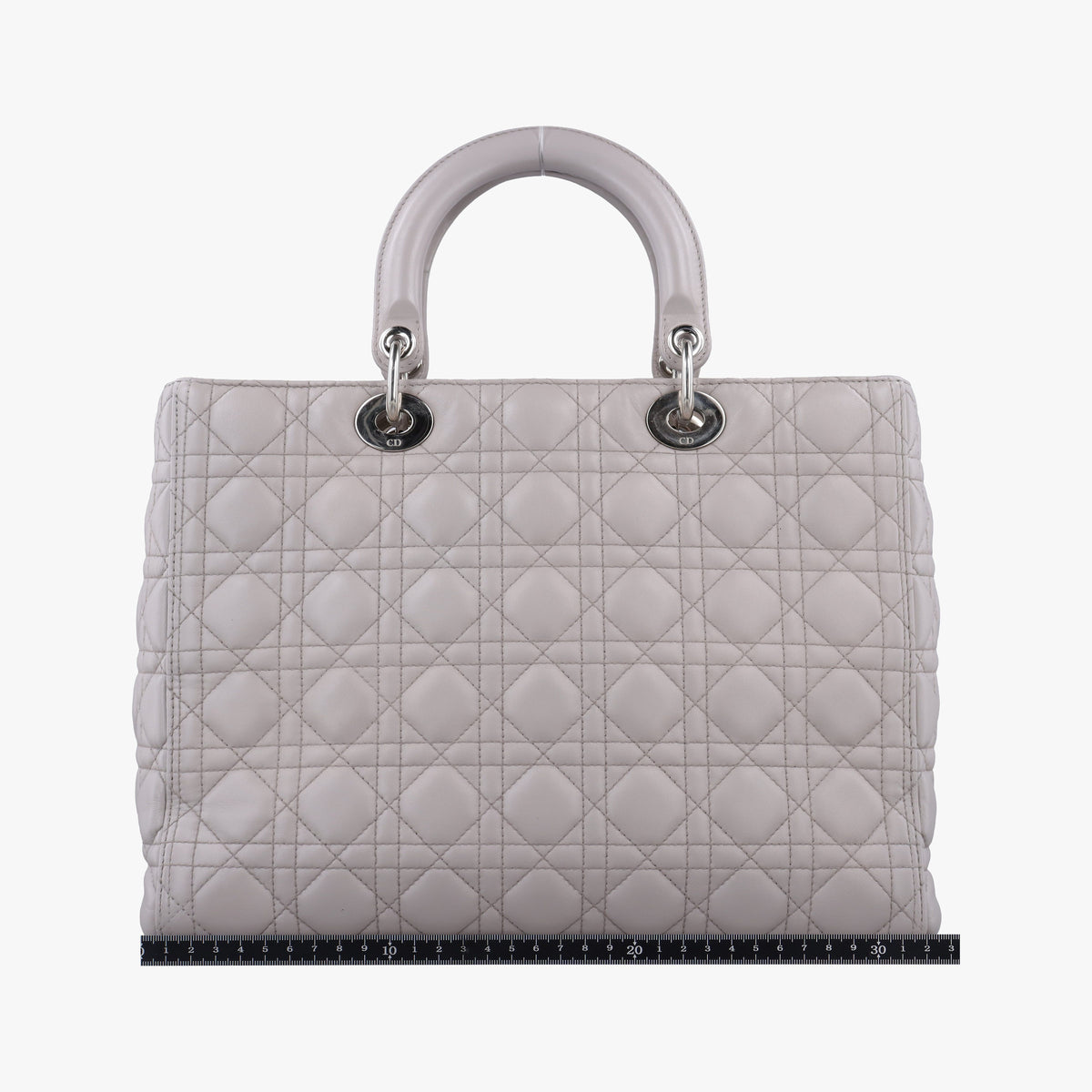 Vintage Christian Dior Lady Dior Grey lambskin  handbag | stylenewstar