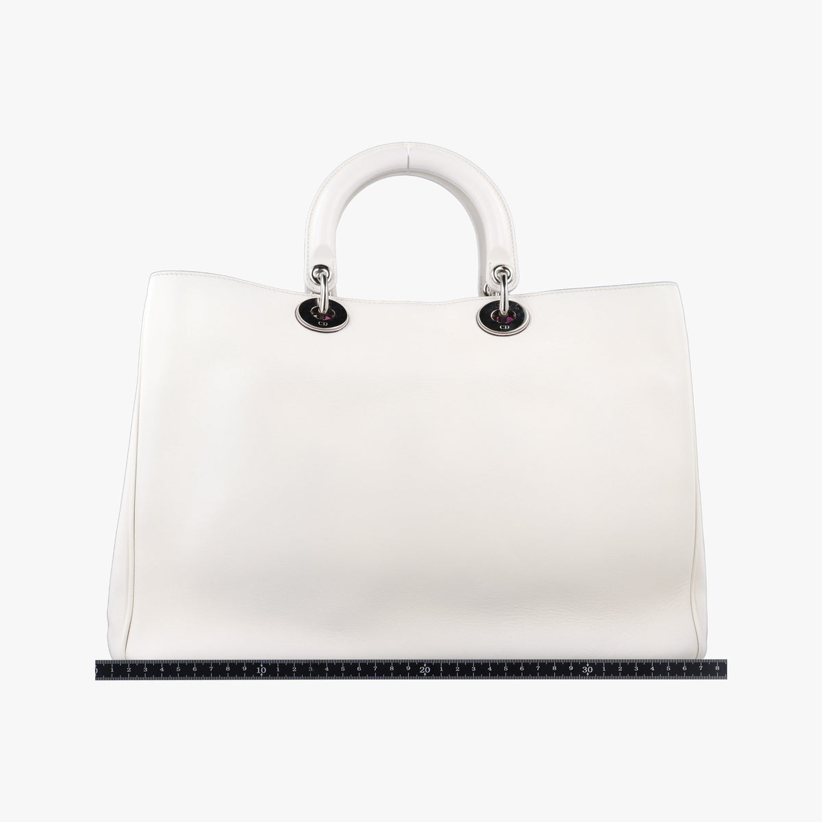Vintage Christian Dior Diorissimo White Leather  shoulderbag | stylenewstar