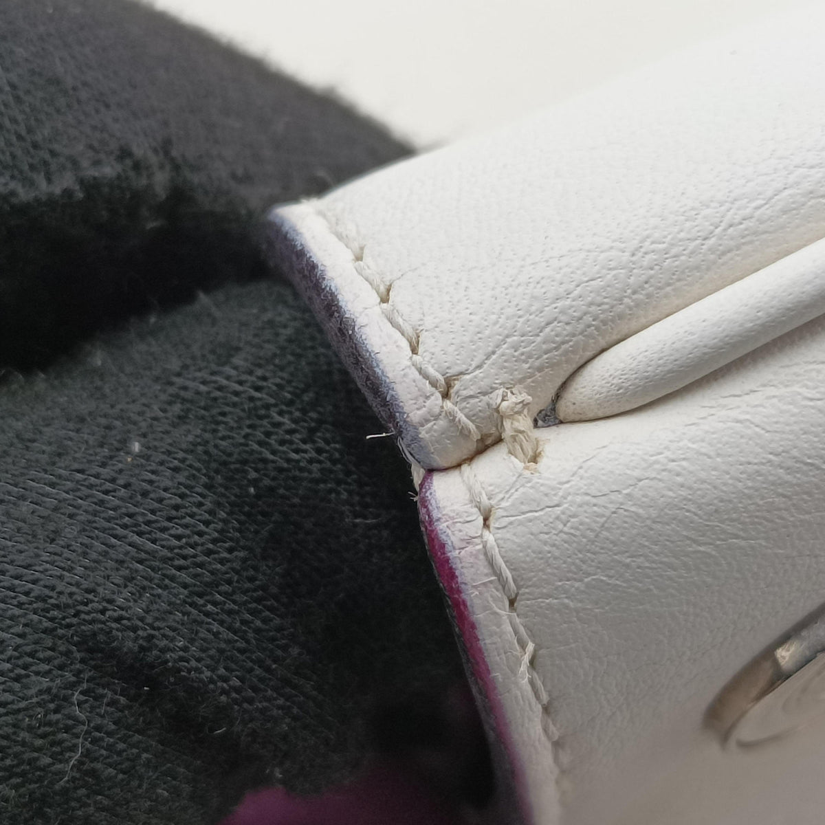 Vintage Christian Dior Diorissimo White Leather  shoulderbag | stylenewstar