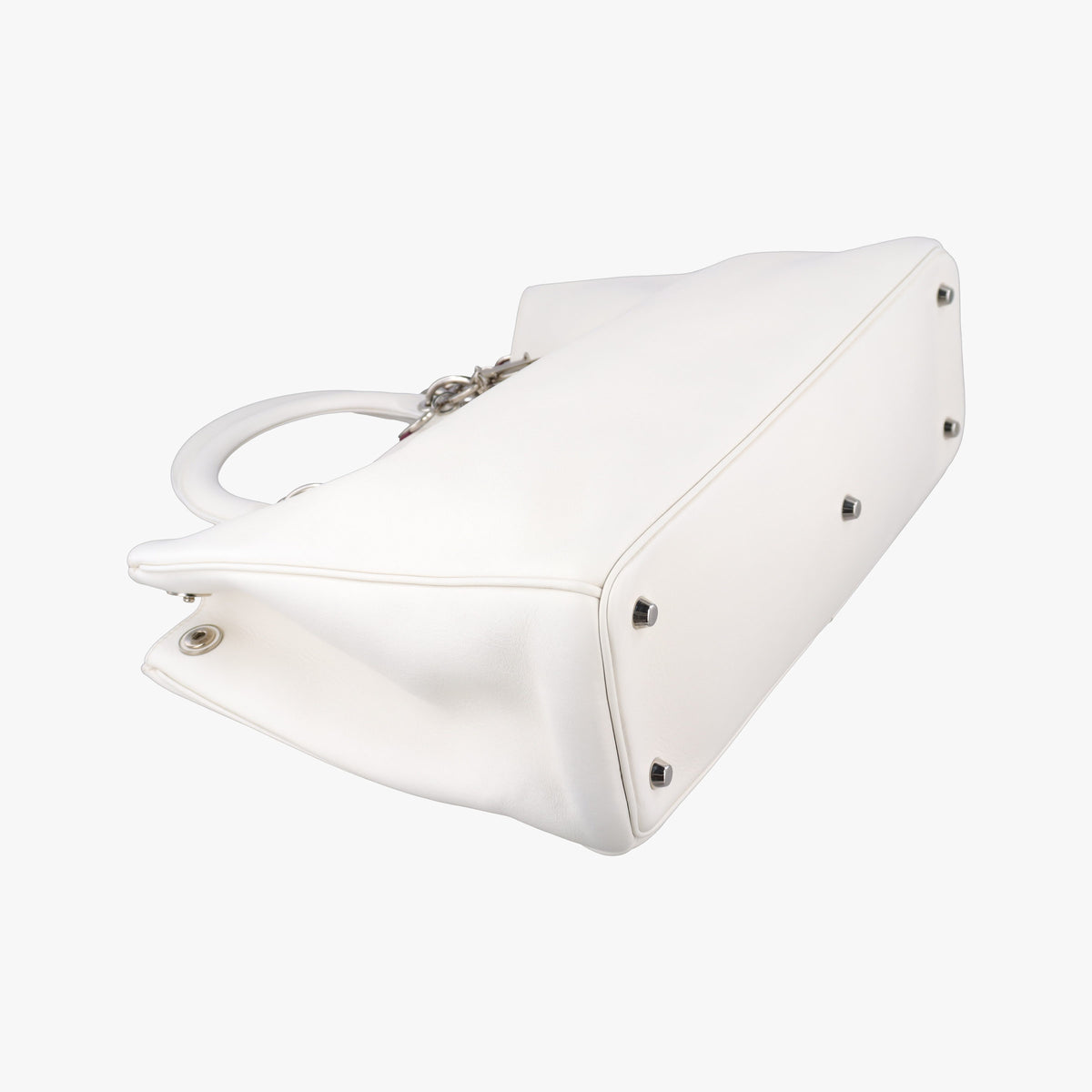 Vintage Christian Dior Diorissimo White Leather  shoulderbag | stylenewstar