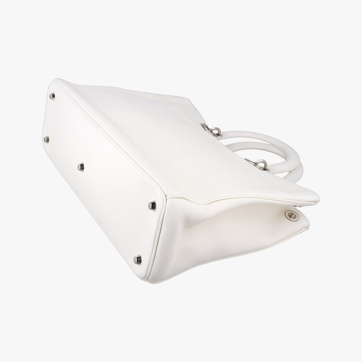 Vintage Christian Dior Diorissimo White Leather  shoulderbag | stylenewstar