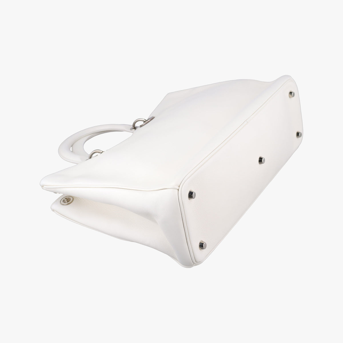 Vintage Christian Dior Diorissimo White Leather  shoulderbag | stylenewstar