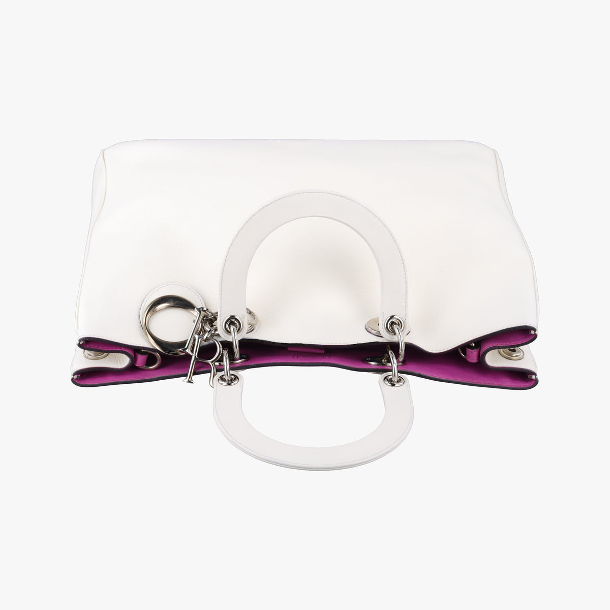 Vintage Christian Dior Diorissimo White Leather  shoulderbag | stylenewstar