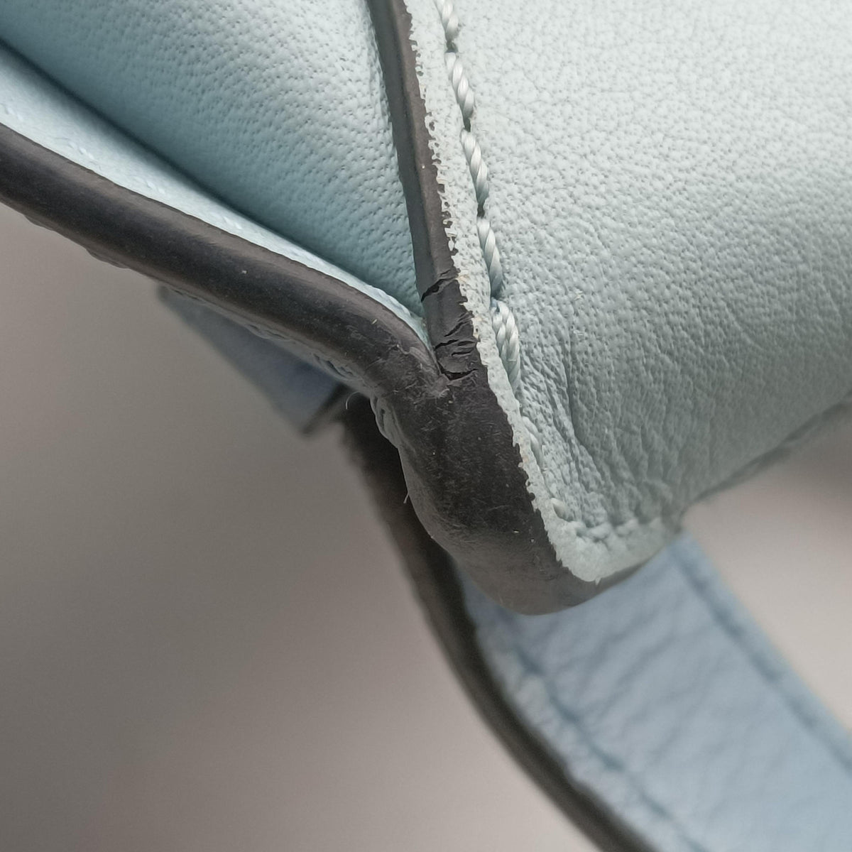 Pre-owned Loewe hammock Blue leather  shoulderbag | stylenewstar