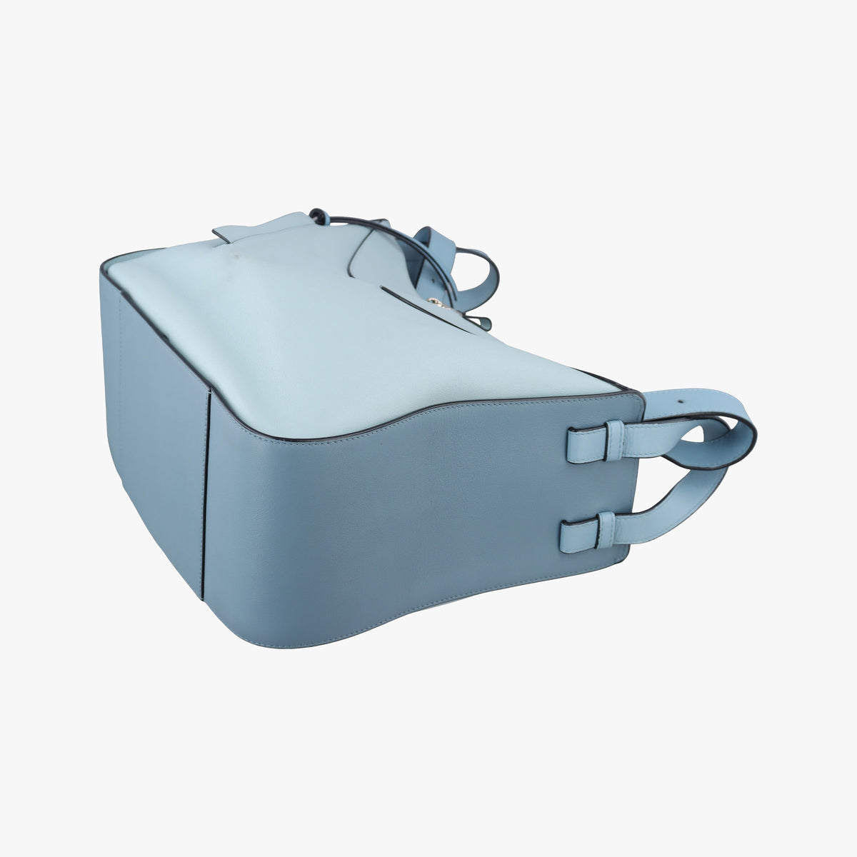 Pre-owned Loewe hammock Blue leather  shoulderbag | stylenewstar