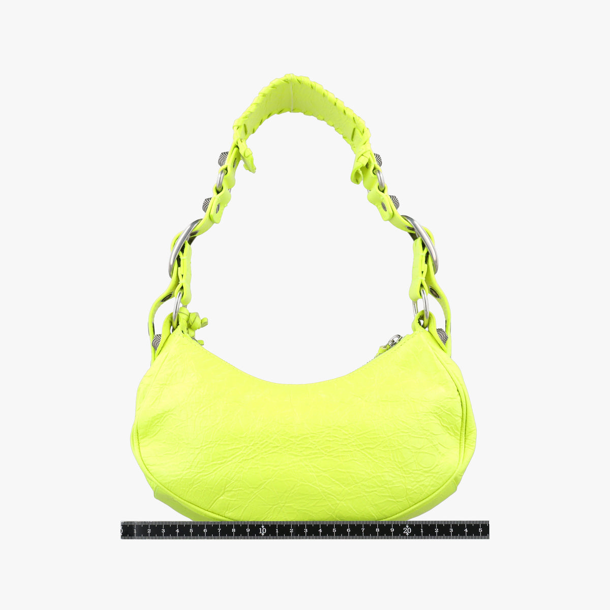 Pre-owned Balenciaga Le Cagole Green lambskin  shoulderbag | stylenewstar