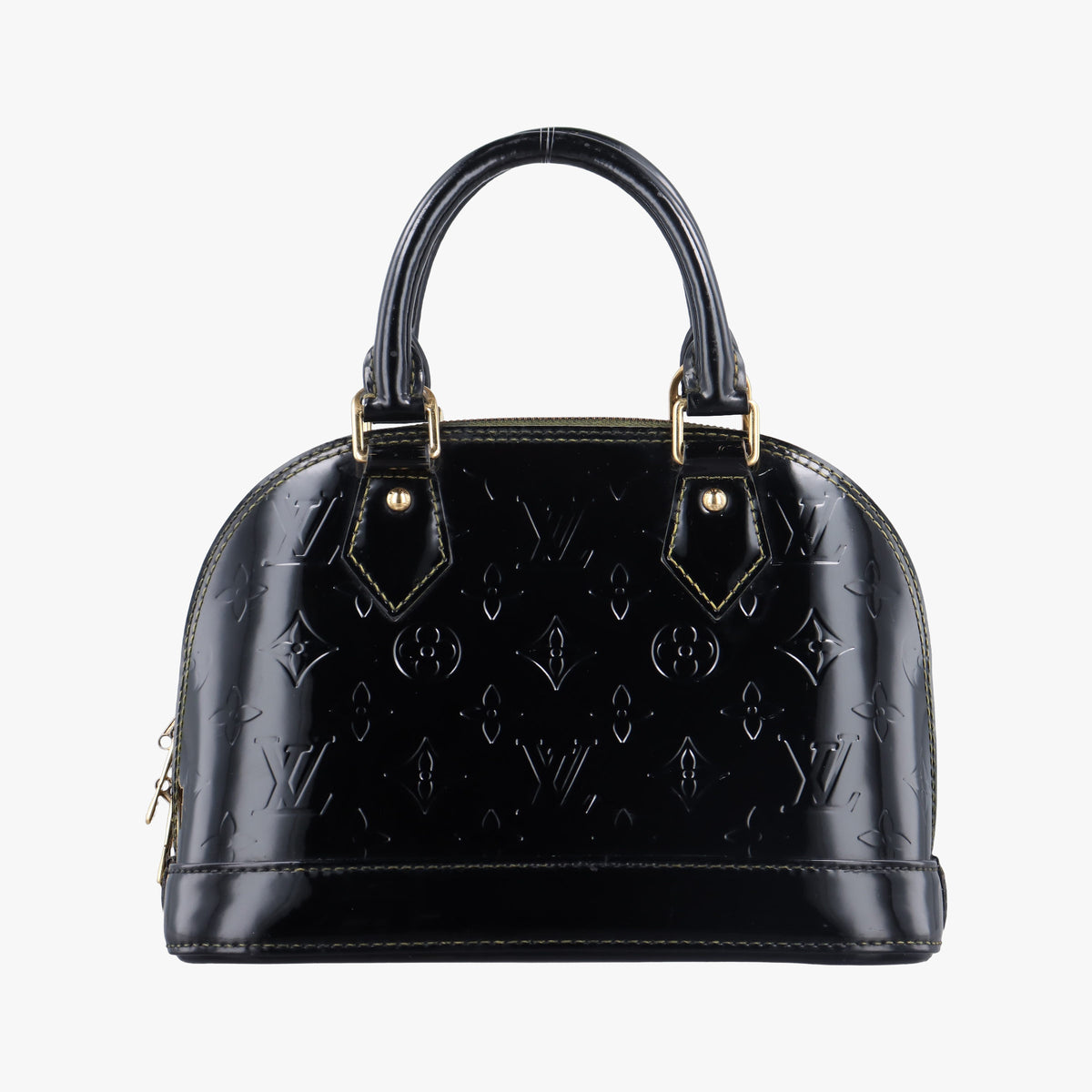 Pre-owned Louis Vuitton Alma BB Black Vernis  handbag | stylenewstar
