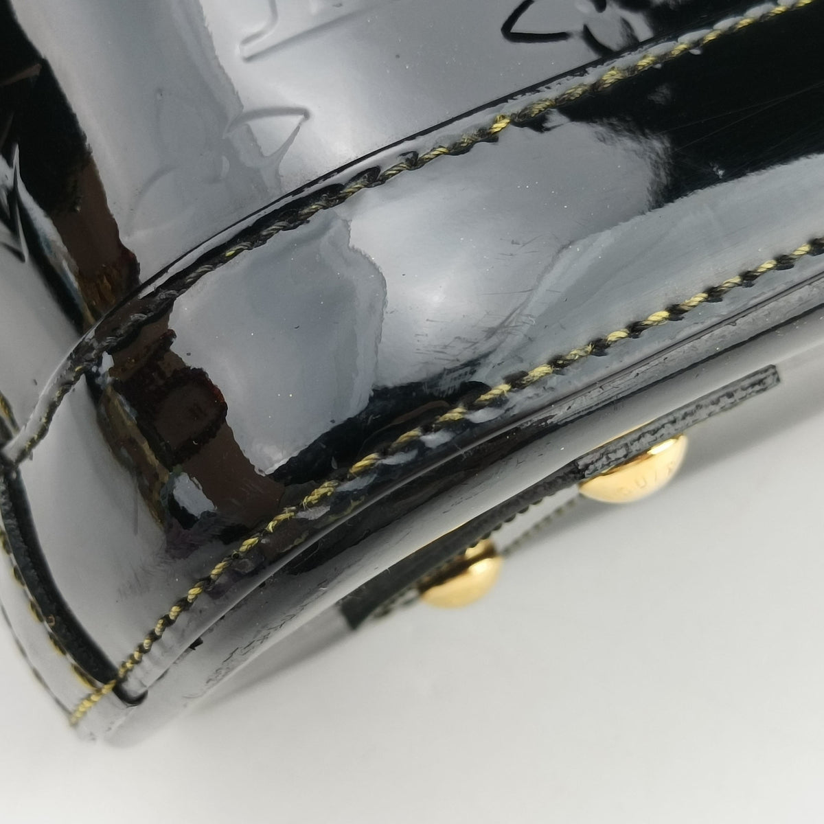 Pre-owned Louis Vuitton Alma BB Black Vernis  handbag | stylenewstar