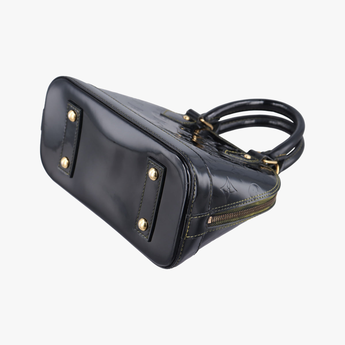 Pre-owned Louis Vuitton Alma BB Black Vernis  handbag | stylenewstar